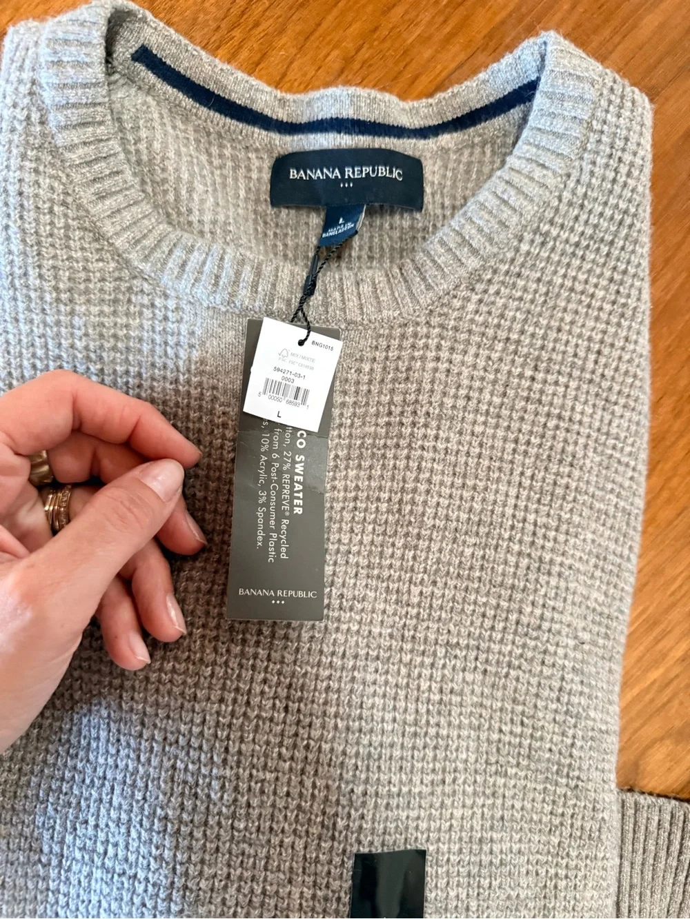 Banana republic sz L grey sweater